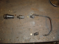  Stripped down to component parts